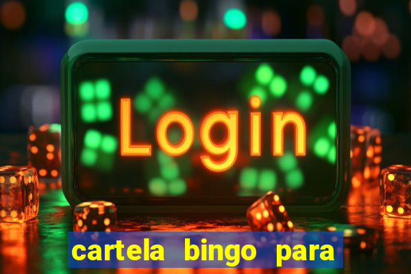 cartela bingo para cha de cozinha imprimir gratis